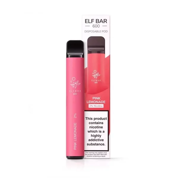 ELFBAR Pink Lemonade Disposable Vape (600 Puffs)