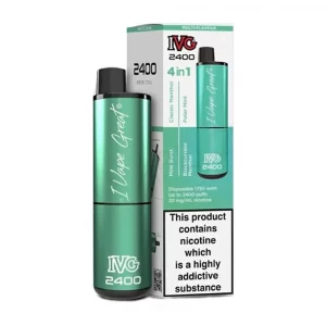 IVG 2400 Menthol Edition 4 in 1 Disposable Vape (2400 Puffs)