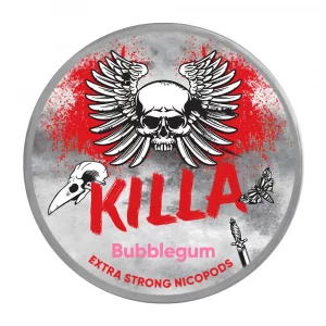 KILLA Bubblegum Extra Strong Nicotine Pouches - Snus Pods (16mg)