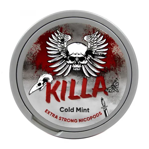 KILLA Cold Mint Extra Strong Nicotine Pouches - Snus Pods (16mg)