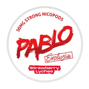 PABLO Strawberry Lychee Strong Nicotine Pouches - Snus Pods (50mg)