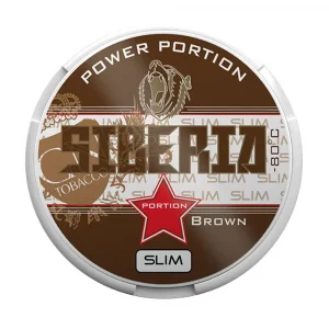 SIBERIA -80 ℃ Brown Power Extremely Strong Nicotine Pouches - Snus Pods (43mg)