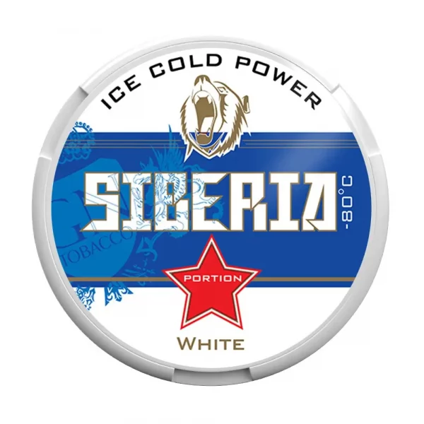SIBERIA -80 ℃ White Extremely Strong Nicotine Pouches - Snus Pods (43mg)