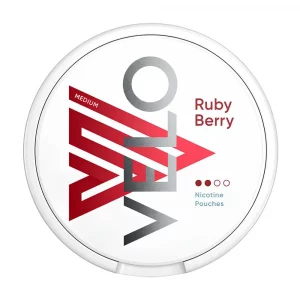 VELO Ruby Berry Slim Nicotine Pouches - Snus Pods (6mg)