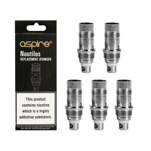 ASPIRE Nautilus 0.7 - 1.6 - 1.8 Ohm - Replacement Vape Coils (5 Pack)