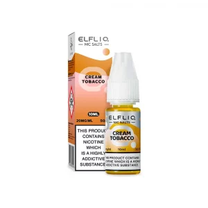 ELFBAR Elfliq Cream Tobacco 10ml Nic Salt (10mg)