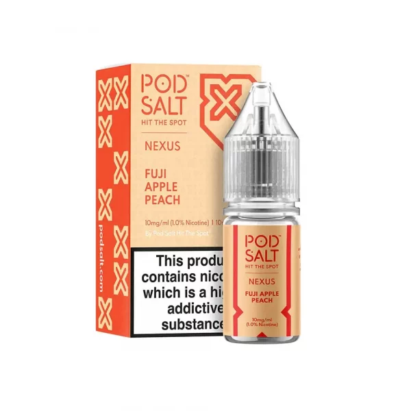 POD SALT Nexus Fuji Apple Peach 10ml Nic Salt (10mg)