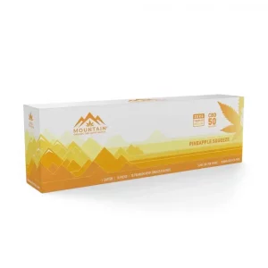 MOUNTAIN SMOKES Pineapple Squeeze Flavor 50mg CBD Hemp Smokes Carton of Ten (20 Packs)