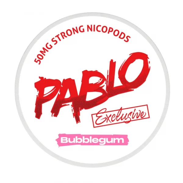 PABLO Bubblegum Strong Nicotine Pouches - Snus Pods (50mg)