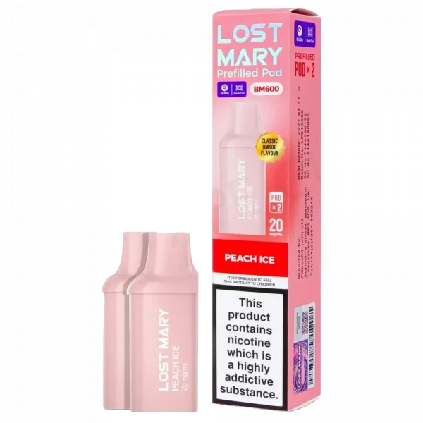 LOST MARY BM600 - Refill Pack Peach Ice 2 Pack (2ml Each)