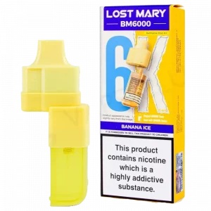 LOST MARY BM6000 - Refill Pack Banana Ice (12ml Total)