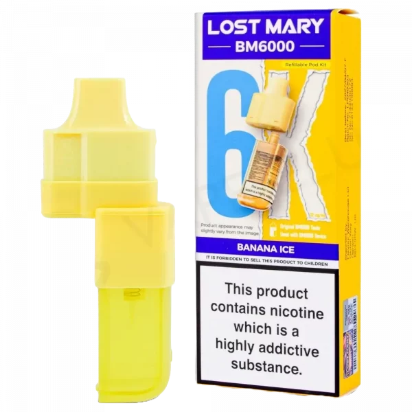 LOST MARY BM6000 - Refill Pack Banana Ice (12ml Total)