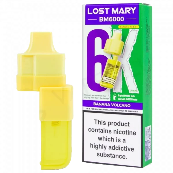 LOST MARY BM6000 - Refill Pack Banana Volcano (12ml Total)