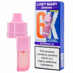 LOST MARY BM6000 - Refill Pack Blackberry Ice (12ml Total)