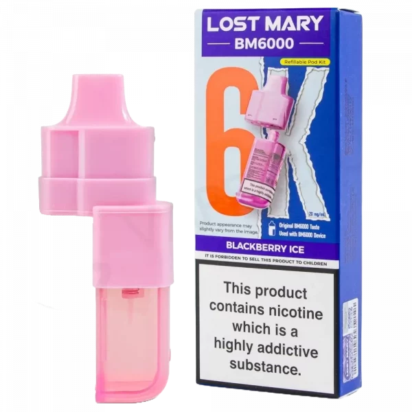 LOST MARY BM6000 - Refill Pack Blackberry Ice (12ml Total)