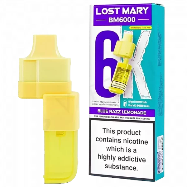 LOST MARY BM6000 - Refill Pack Blue Razz Lemonade (12ml Total)