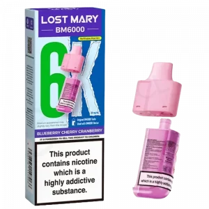 LOST MARY BM6000 - Refill Pack Blueberry Cherry Cranberry (12ml Total)