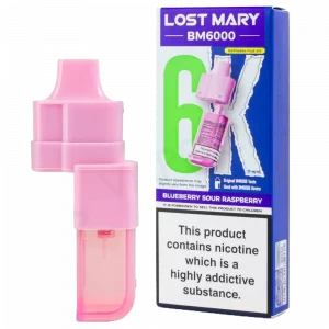 LOST MARY - BM6000 Refill Pack Blueberry Sour Raspberry (12ml Total)