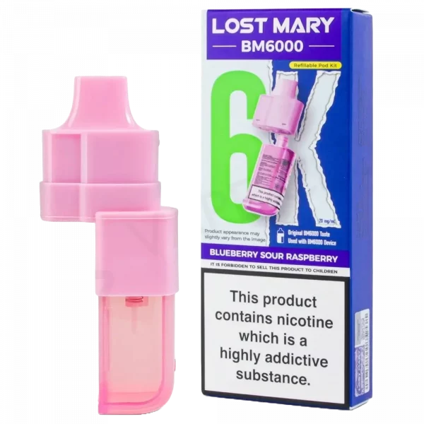 LOST MARY - BM6000 Refill Pack Blueberry Sour Raspberry (12ml Total)