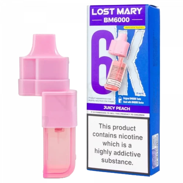 LOST MARY BM6000 - Refill Pack Juicy Peach (12ml Total)
