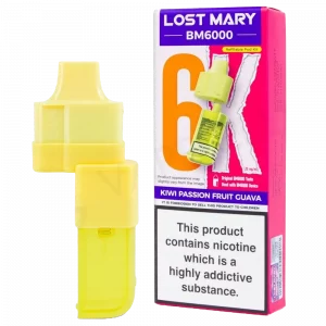 LOST MARY BM6000 - Refill Pack Kiwi Passion Fruit Guava (12ml Total)