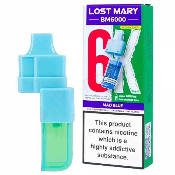 LOST MARY BM6000 - Refill Pack Mad Blue (12ml Total)