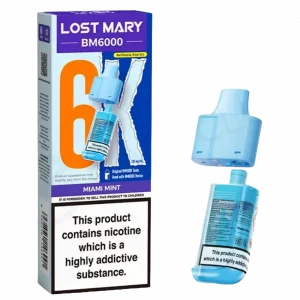 LOST MARY BM6000 - Refill Pack Miami Mint (12ml Total)