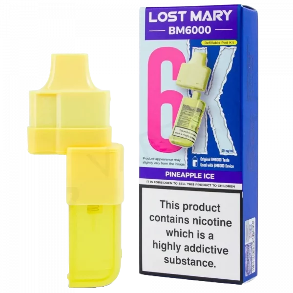 LOST MARY BM6000 - Refill Pack Pineapple Ice (12ml Total)