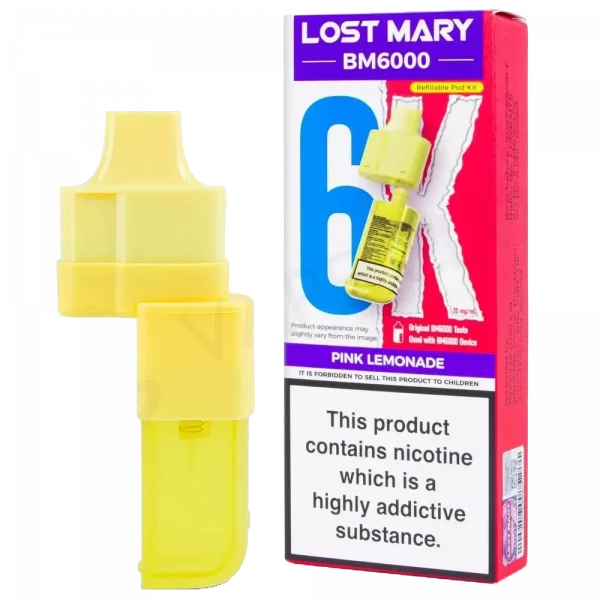LOST MARY BM6000 - Refill Pack Pink Lemonade (12ml Total)