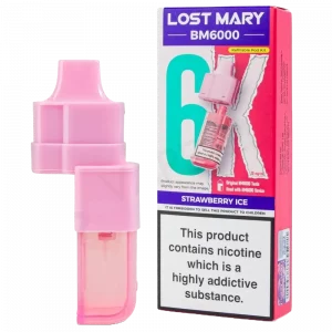 LOST MARY BM6000 - Refill Pack Strawberry Ice (12ml Total)