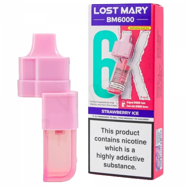 LOST MARY BM6000 - Refill Pack Strawberry Ice (12ml Total)