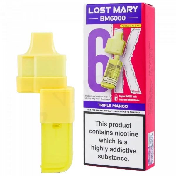 LOST MARY BM6000 - Refill Pack Triple Mango (12ml Total)