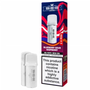 SKE CRYSTAL 600 – Blueberry Sour Raspberry Prefilled Pro Pod 2 Pack (2ml Each)
