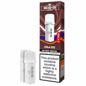 SKE CRYSTAL 600 – Cola Ice Prefilled Pro Pod 2 Pack (2ml Each)