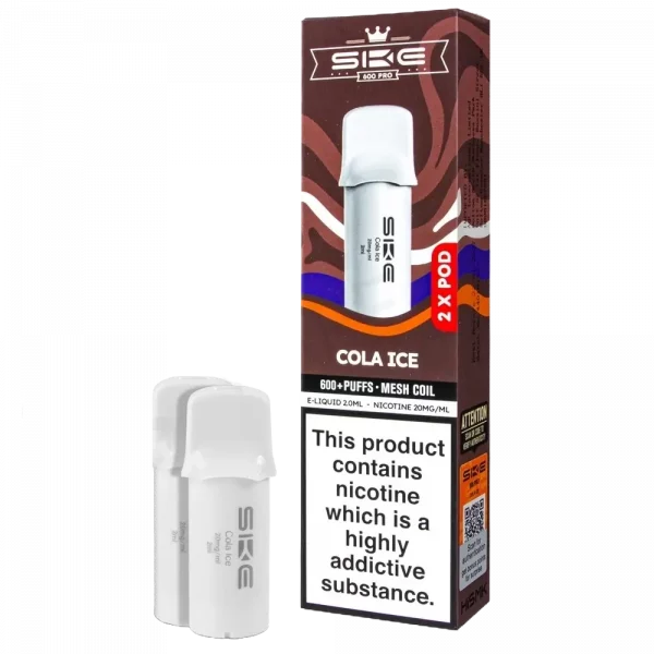 SKE CRYSTAL 600 – Cola Ice Prefilled Pro Pod 2 Pack (2ml Each)