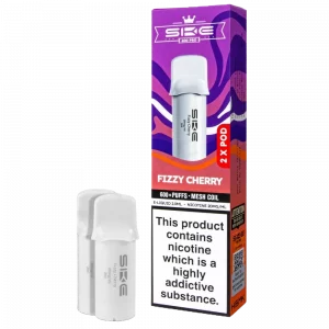 SKE CRYSTAL 600 – Fizzy Cherry Prefilled Pro Pod 2 Pack (2ml Each)