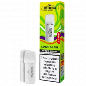 SKE CRYSTAL 600 – Lemon & Lime Prefilled Pro Pod 2 Pack (2ml Each)