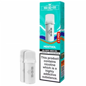 SKE CRYSTAL 600 – Menthol Prefilled Pro Pod 2 Pack (2ml Each)