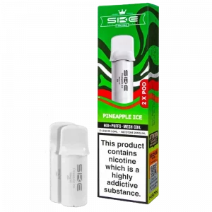 SKE CRYSTAL 600 – Pineapple Ice Prefilled Pro Pod 2 Pack (2ml Each)