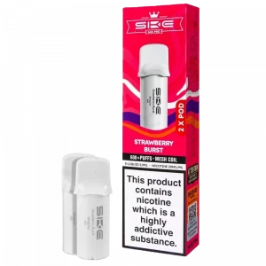 SKE CRYSTAL 600 – Strawberry Burst Prefilled Pro Pod 2 Pack (2ml Each)