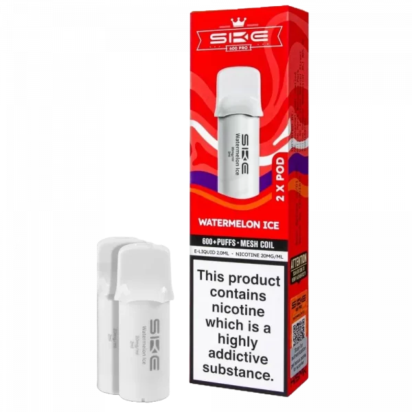 SKE CRYSTAL 600 – Watermelon Ice Prefilled Pro Pod 2 Pack (2ml Each)